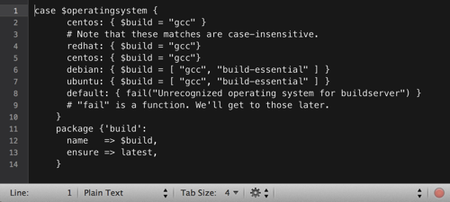 TextMate Puppet Plain